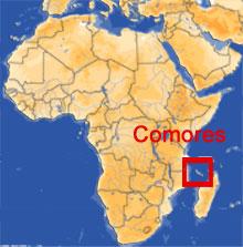 l'afrique avec  le comores